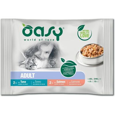 Oasy Cibo Umido Multipack - Varianti per Gatti Adulti Oasy Cibo Umido Multipack - Varianti per Gatti Adulti