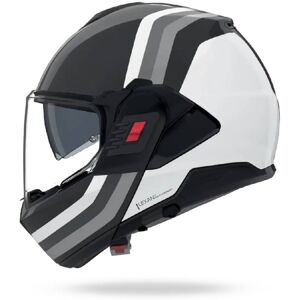 Casco Modulare Nolan N120-1 Lineo 348 Nero Bianco Argento XS Casco Modulare Nolan N120-1 Lineo 348 Nero Bianco Argento XS