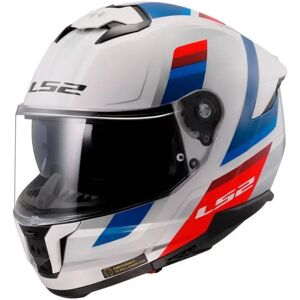 Casco Integrale Ls2 FF808 Stream II Vintage Bianco Blu Rosso XL Casco Integrale Ls2 FF808 Stream II Vintage Bianco Blu Rosso XL