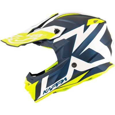 Casco Cross Kappa KV49 Evo Great Nero Opaco Bianco L Casco Cross Kappa KV49 Evo Great Nero Opaco Bianco L
