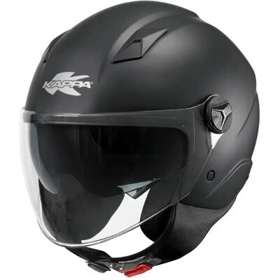 Casco Demi-Jet Kappa KV57 Basic Nero Opaco L Casco Demi-Jet Kappa KV57 Basic Nero Opaco L