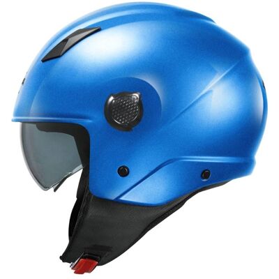 Casco Demi-Jet Kappa KV58 Basic Blu Lucido XL Casco Demi-Jet Kappa KV58 Basic Blu Lucido XL
