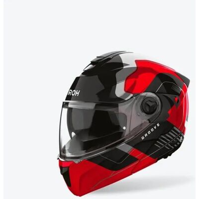Airoh Specktre Groove Rosso Lucido - Casco Moto Airoh Specktre Groove Rosso Lucido - Casco Moto