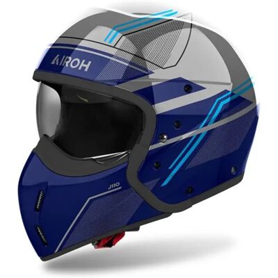 Casco Moto Airoh J110 Slim Blu Lucido - Casco moto Casco Moto Airoh J110 Slim Blu Lucido - Casco moto