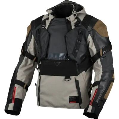 Giacca Moto Macna Tryton Taupe Nero 3XL Giacca Moto Macna Tryton Taupe Nero 3XL