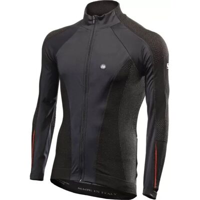 Giacca In Tessuto Antivento Unisex Sixs WIND-JERSEY-WT Nero Rosso S Giacca In Tessuto Antivento Unisex Sixs WIND-JERSEY-WT Nero Rosso S