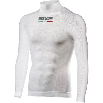 Maglia Intima Lupetto Tecnica Termica Unisex Sixs TS3 Bianco Carbon L-XL Maglia Intima Lupetto Tecnica Termica Unisex Sixs TS3 Bianco Carbon L-XL