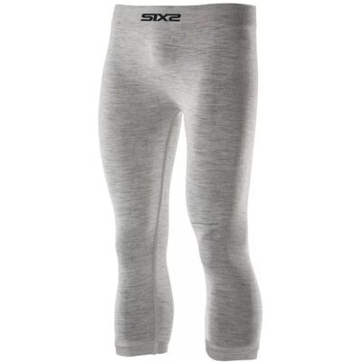 Pantaloni Intimi Tecnici Merino 3/4 Unisex Sixs PNX-3/4-MERINOS Wool Grey L-XL Pantaloni Intimi Tecnici Merino 3/4 Unisex Sixs PNX-3/4-MERINOS Wool Grey L-XL