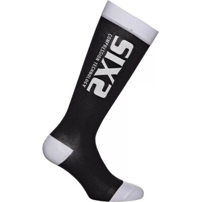 Calza Lunga Sixs RECOVERY-SOCKS Nero Bianco XS Calza Lunga Sixs RECOVERY-SOCKS Nero Bianco XS