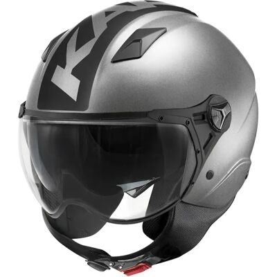 Casco Demi-Jet Kappa KV57 Striker Titanio Opaco Nero L Casco Demi-Jet Kappa KV57 Striker Titanio Opaco Nero L