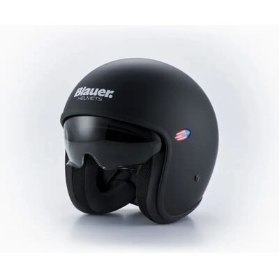 Casco Jet Blauer Pilot 06 Monochrome Nero Opaco XL Casco Jet Blauer Pilot 06 Monochrome Nero Opaco XL