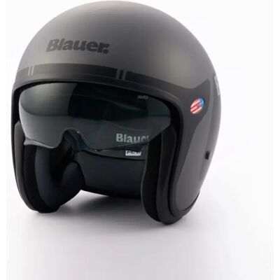 Blauer Pilot 06 Go Grafica - Titanio Nero Opaco - Casco Blauer Pilot 06 Go Grafica - Titanio Nero Opaco - Casco