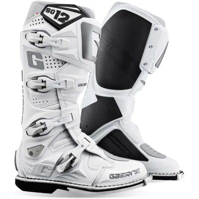 Stivali fuoristrada Gaerne SG-12 Bianco/Grigio - Stivali Fuoristrada Stivali fuoristrada Gaerne SG-12 Bianco/Grigio - Stivali Fuoristrada