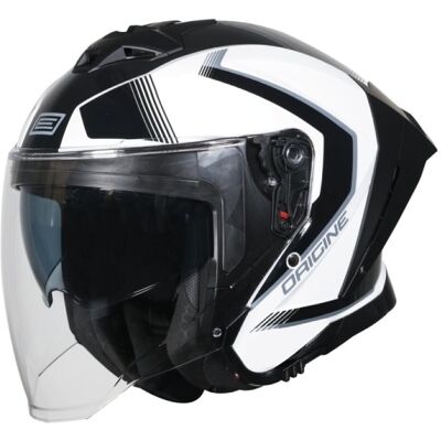 Casco Jet Origine Aprica Essential Nero Bianco Lucido XL Casco Jet Origine Aprica Essential Nero Bianco Lucido XL