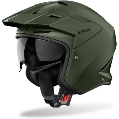 Casco Jet Airoh Kombakt Color Verde Militare Opaco XS Casco Jet Airoh Kombakt Color Verde Militare Opaco XS