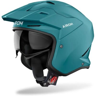 Casco Jet Airoh Kombakt Color Verde Petrolio Opaco M Casco Jet Airoh Kombakt Color Verde Petrolio Opaco M