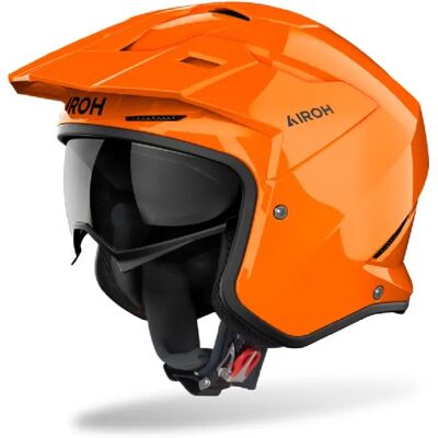 Casco Jet Airoh Kombakt Color Arancione Lucido XS Casco Jet Airoh Kombakt Color Arancione Lucido XS