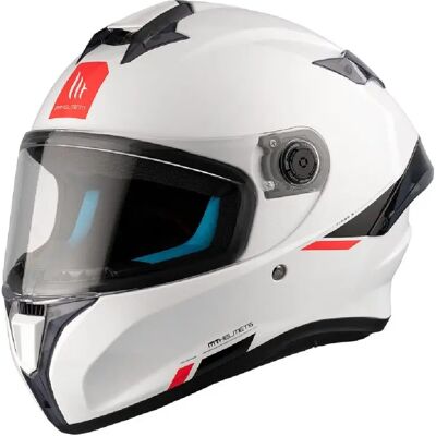 Casco Integrale Mt Helmets Ff106B Targo S Solid Perla A0 Lucido Bianco XXS Casco Integrale Mt Helmets Ff106B Targo S Solid Perla A0 Lucido Bianco XXS