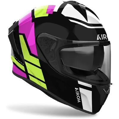 Casco Integrale Airoh Spark 2 Lively Mint Nero Giallo Viola Lucido XXL Casco Integrale Airoh Spark 2 Lively Mint Nero Giallo Viola Lucido XXL