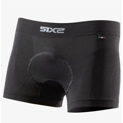 Boxer Tecnico Termico Sixs BOX6-V2 Con Fondello Endurance 4 Stagioni Nero 3XL-4XL Boxer Tecnico Termico Sixs BOX6-V2 Con Fondello Endurance 4 Stagioni Nero 3XL-4XL
