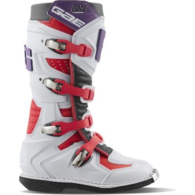 Stivali Moto Bambino Gaerne GXJ Bianco Rosso Viola 33 Stivali Moto Bambino Gaerne GXJ Bianco Rosso Viola 33