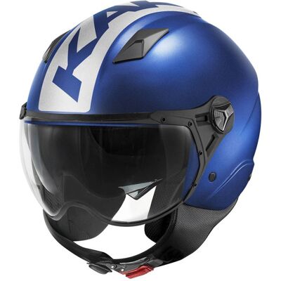 Casco Demi-Jet Kappa KV57 Striker Blu Opaco Argento XS Casco Demi-Jet Kappa KV57 Striker Blu Opaco Argento XS