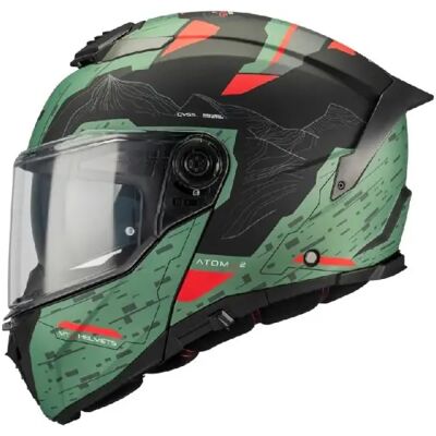 Casco Modulare Mt Helmets Fu404Sv Atom 2 C6 Sv Highlands Verde Nero Opaco XL Casco Modulare Mt Helmets Fu404Sv Atom 2 C6 Sv Highlands Verde Nero Opaco XL
