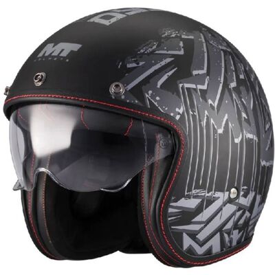 Casco Jet Mt Helmets Of507Sv B Lemans 2 B12 Sv S Dystopic Nero Opaco S Casco Jet Mt Helmets Of507Sv B Lemans 2 B12 Sv S Dystopic Nero Opaco S