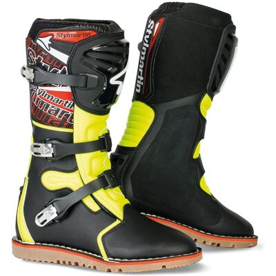 Stivali da motocross impermeabili Stylmartin Impact Pro - Nero Giallo - 46 Stivali da motocross impermeabili Stylmartin Impact Pro - Nero Giallo - 46