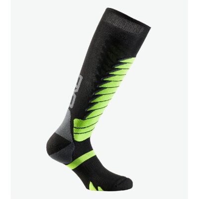 Calza Lunga Unisex Sixs SPEED V3 Nero Verde I Calza Lunga Unisex Sixs SPEED V3 Nero Verde I