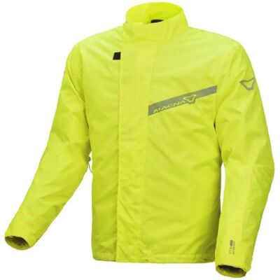 Giacca da pioggia gialla Macna per moto - Impermeabile, Riflettente, 2XL Giacca da pioggia gialla Macna per moto - Impermeabile, Riflettente, 2XL