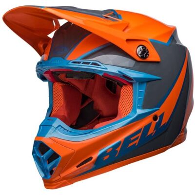 Casco Cross Bell Moto-9s Flex 2023 Sprite Arancio Grigio Ece 06 L Casco Cross Bell Moto-9s Flex 2023 Sprite Arancio Grigio Ece 06 L