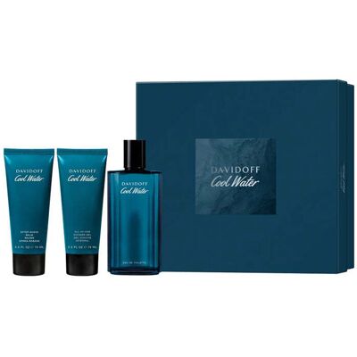 Set Cool Water Davidoff - Eau de Toilette, Gel doccia, Balsamo Set Cool Water Davidoff - Eau de Toilette, Gel doccia, Balsamo