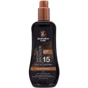 Australian Gold Spray Gel Sunscreen SPF15 con Instant Bronzer 237ml Australian Gold Spray Gel Sunscreen SPF15 con Instant Bronzer 237ml