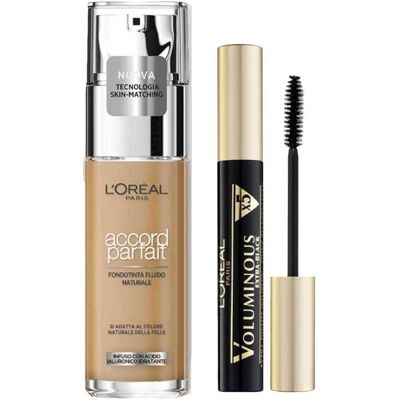 L'Oreal Accord Parfait Fondotinta + Mascara Voluminous 7D L'Oreal Accord Parfait Fondotinta + Mascara Voluminous 7D