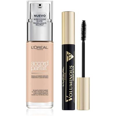 L'Oreal Accord Parfait Fondotinta + Mascara Voluminous 1N L'Oreal Accord Parfait Fondotinta + Mascara Voluminous 1N