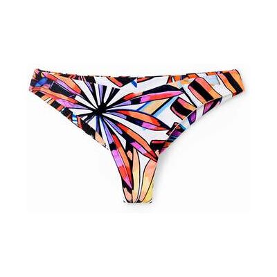 Desigual , Slip bikini tropicali, Bianco, L WHITE L Desigual , Slip bikini tropicali, Bianco, L WHITE L