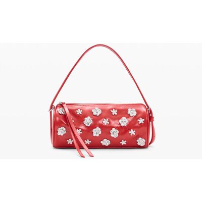 Desigual , Borsa a spalla piccola, Donna, Poliuretano, Rosso, U RED U Desigual , Borsa a spalla piccola, Donna, Poliuretano, Rosso, U RED U
