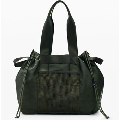 Desigual , Borsa shopper grande, Donna, Poliammide, Verde, U GREEN U Desigual , Borsa shopper grande, Donna, Poliammide, Verde, U GREEN U