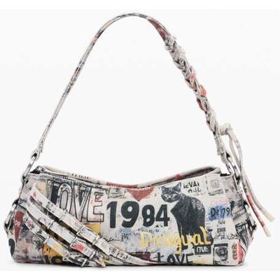 Desigual , Borsa piccola stampata, Donna, Cotone, U MATERIAL FINISHES U Desigual , Borsa piccola stampata, Donna, Cotone, U MATERIAL FINISHES U
