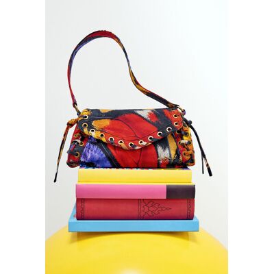 Desigual , Borsa media stampata, Donna, Cotone, U MATERIAL FINISHES U Desigual , Borsa media stampata, Donna, Cotone, U MATERIAL FINISHES U
