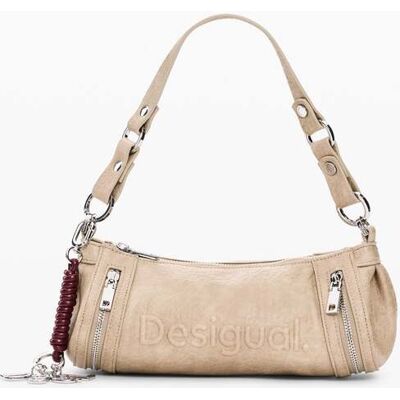 Desigual , Borsa media beige, Donna, Poliuretano, Bianco, U WHITE U Desigual , Borsa media beige, Donna, Poliuretano, Bianco, U WHITE U