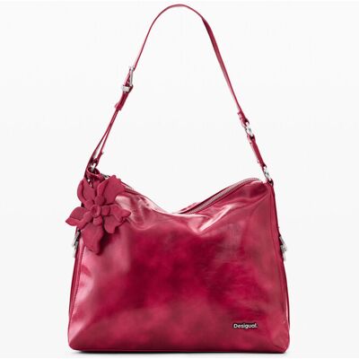 Desigual , Borsa grande effetto pelle, Donna, Poliuretano, Rosso, U RED U Desigual , Borsa grande effetto pelle, Donna, Poliuretano, Rosso, U RED U