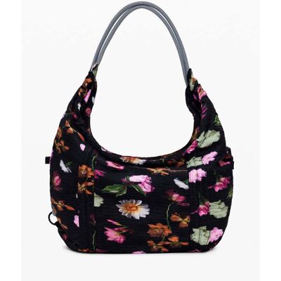 Desigual , Borsa shopper 2 in 1, Poliestere, Nero, U BLACK U Desigual , Borsa shopper 2 in 1, Poliestere, Nero, U BLACK U
