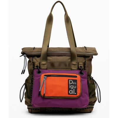 Desigual , Zaino Voyager XL multiposizione, Donna, Poliestere, Verde, U GREEN U Desigual , Zaino Voyager XL multiposizione, Donna, Poliestere, Verde, U GREEN U