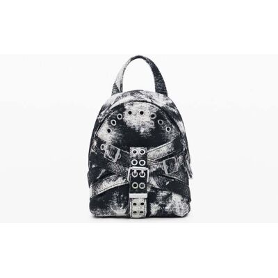 Desigual , zainetto con fibbie mini, Donna, U MATERIAL FINISHES U Desigual , zainetto con fibbie mini, Donna, U MATERIAL FINISHES U