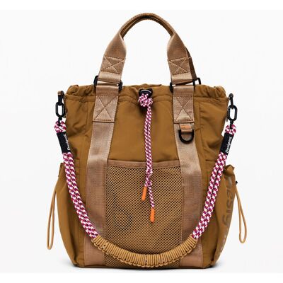 Desigual , Zaino multi-posizione con cordoncini, Donna, Poliammide, Rosso, U RED U Desigual , Zaino multi-posizione con cordoncini, Donna, Poliammide, Rosso, U RED U