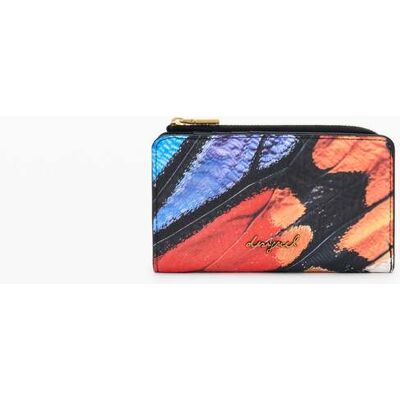 Desigual , portamonete farfalla, Donna, Poliuretano, U MATERIAL FINISHES U Desigual , portamonete farfalla, Donna, Poliuretano, U MATERIAL FINISHES U