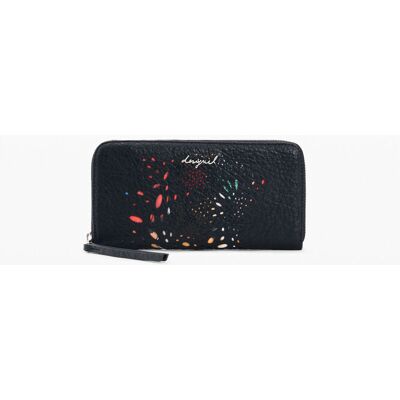 Desigual , portamonete traforato farfalla, Donna, Poliuretano, Nero, U BLACK U Desigual , portamonete traforato farfalla, Donna, Poliuretano, Nero, U BLACK U