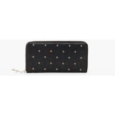 Desigual , Portafoglio imbottito grande, Donna, Poliammide, Nero, U BLACK U Desigual , Portafoglio imbottito grande, Donna, Poliammide, Nero, U BLACK U